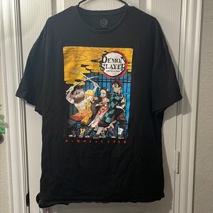 XXL Demon Slayer Anime T-Shirt Black (Barley Worn)